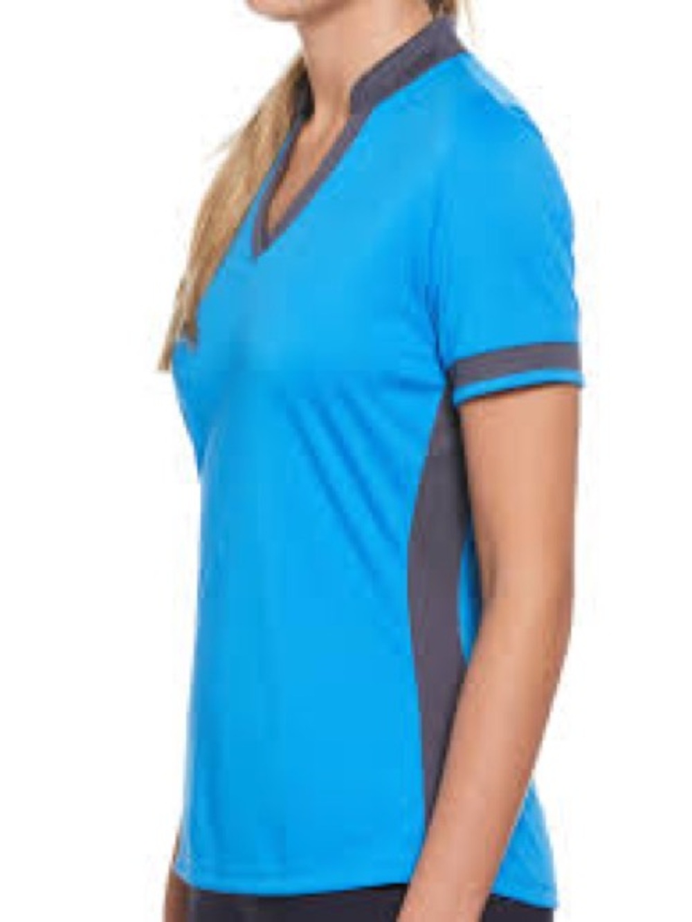 Callaway NWT WOMENS COLOR BLOCK MANDARIN COLLAR GOLF POLO